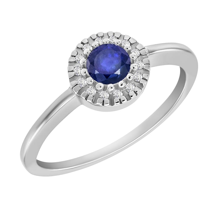 Safírový zlatý prsten Sanila