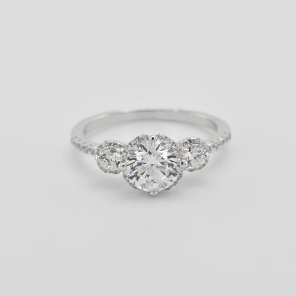 Noblesní zásnubní prsten s lab-grown diamanty Wirk