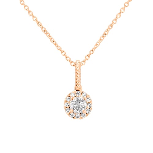 Romantický přívěsek s lab-grown diamanty Danny