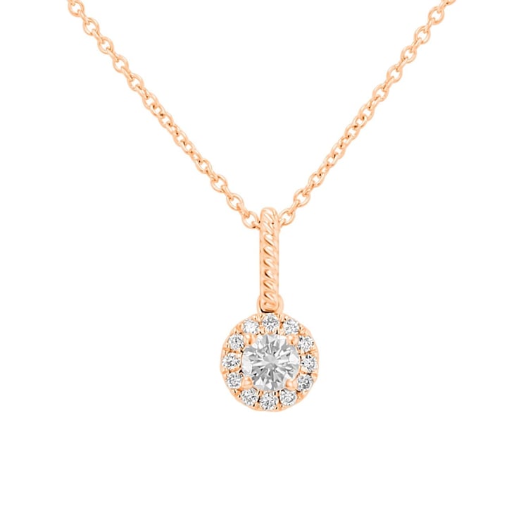 Romantický přívěsek s lab-grown diamanty Danny 171373