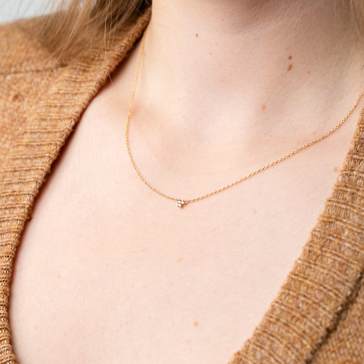 Náhrdelník se třemi lab-grown diamanty Sharma 147708