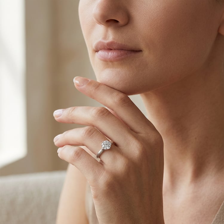 Zásnubní prsten s 0.5ct IGI certifikovaným lab-grown diamantem Verune 170110