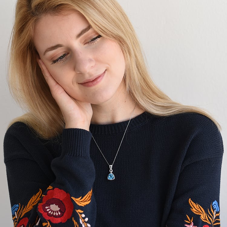 Přívěsek se švýcarským topazem 61948