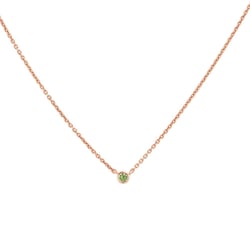 Minimalistický náhrdelník se zeleným safírem Glosie