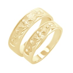 Ručně ryté snubní prsteny Malý princ