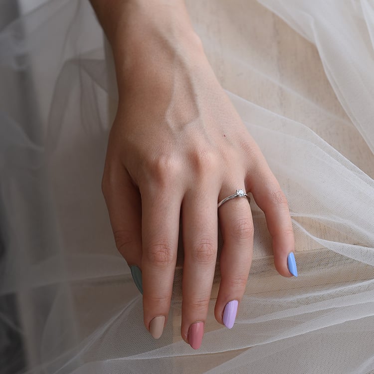 Zlatý zásnubní prsten s 1.02ct IGI certifikovaným lab-grown diamantem Katya 148272