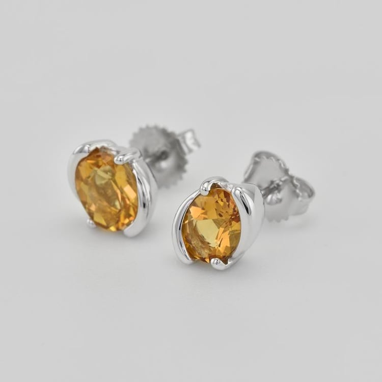 Citrínové náušnice 30703