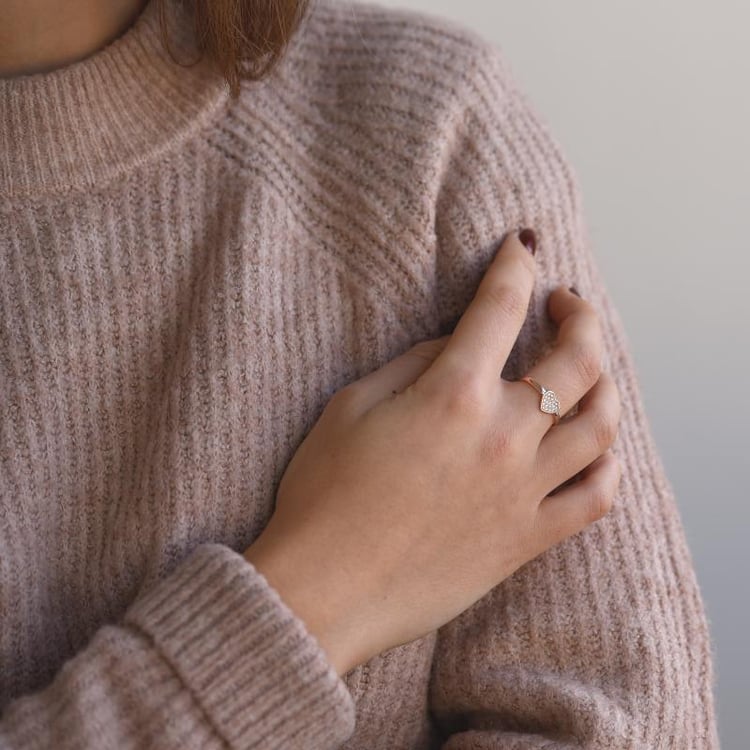 Diamantový zlatý prsten 52300