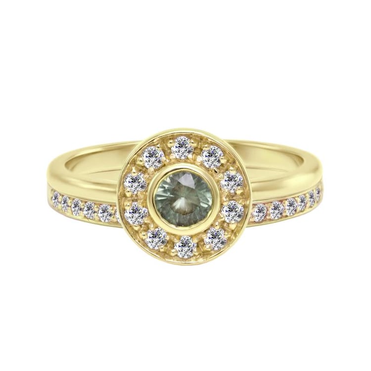 Žluté zlato s alexandritem 27430