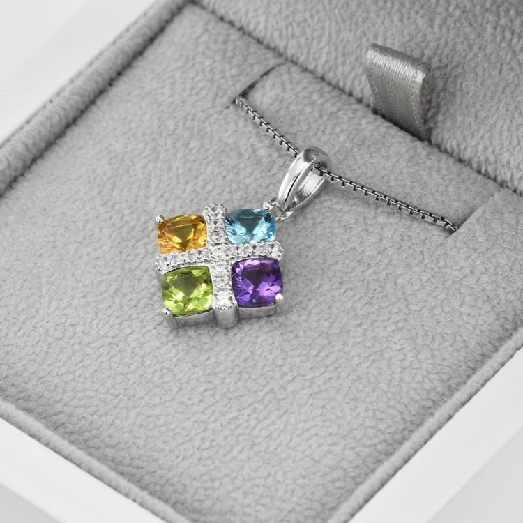 Náhrdelník s drahokamy 38172