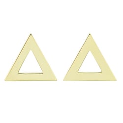 Zlaté maxi trojúhelníkové náušnice Beli