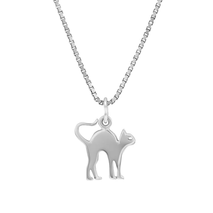 Stříbrný přívěsek ve tvaru kočky