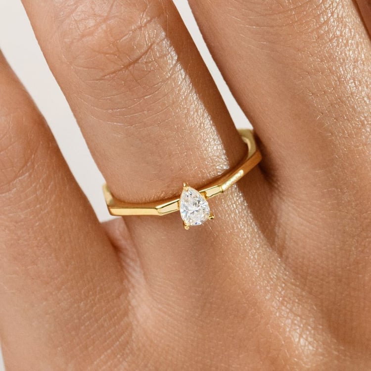 Zlatý prsten s lab-grown diamantem Morgan 163547