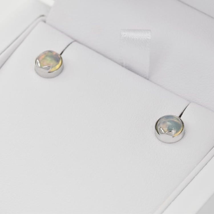 Zlaté náušnice s opály 24933