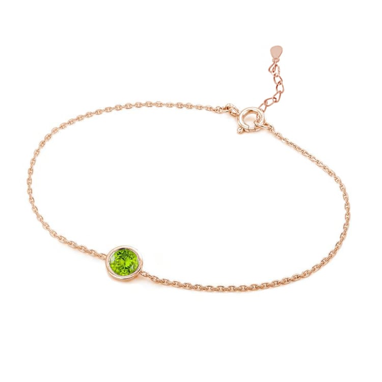 Stříbrný náramek s olivínem Arleth 104942
