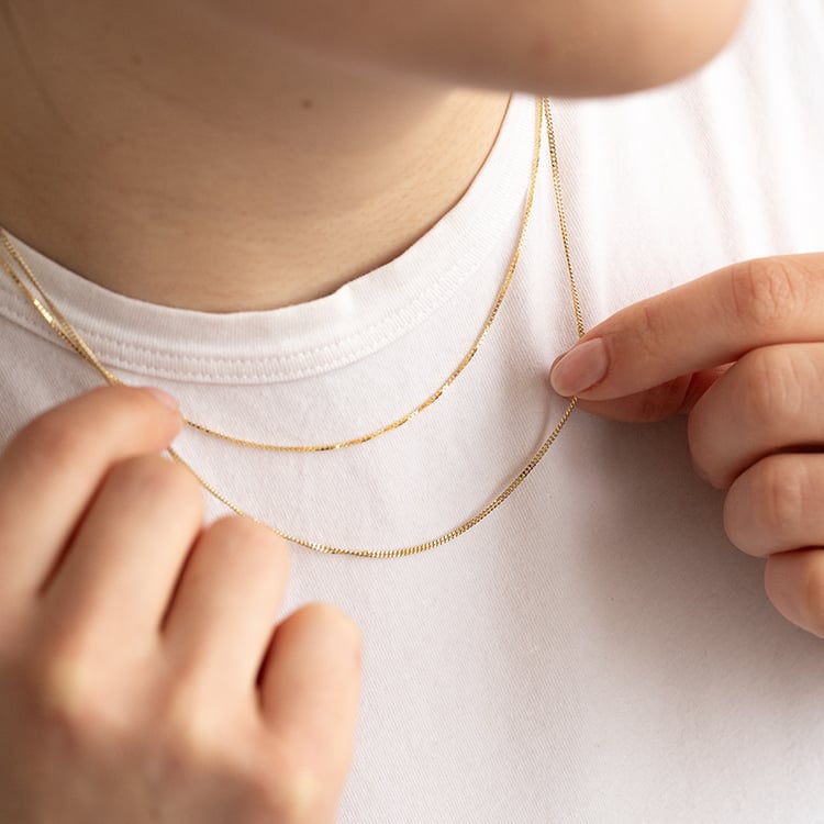 Panzer řetízek 45 cm z 14k zlata 135357