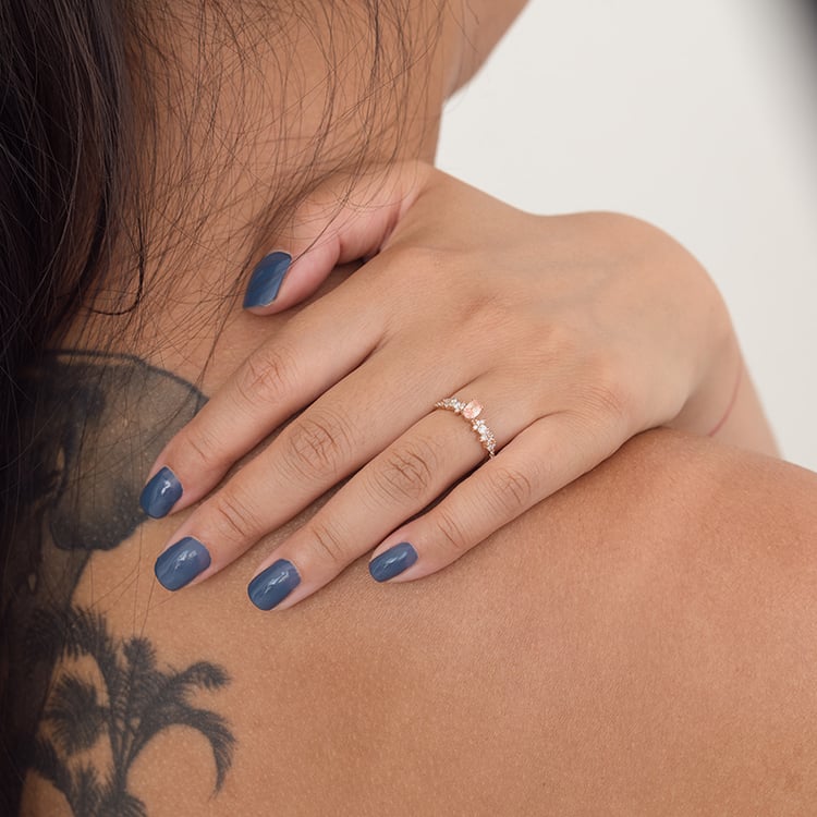 Zásnubní prsten s 0.30ct IGI certifikovaným broskvovým lab-grown diamantem Mica 126220