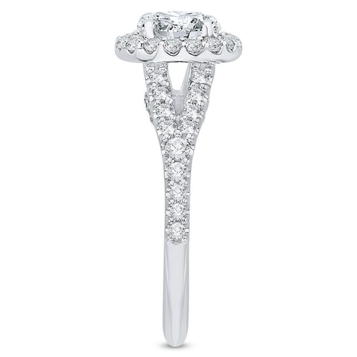 Zásnubní prsten v halo stylu s lab-grown diamanty Tribeca