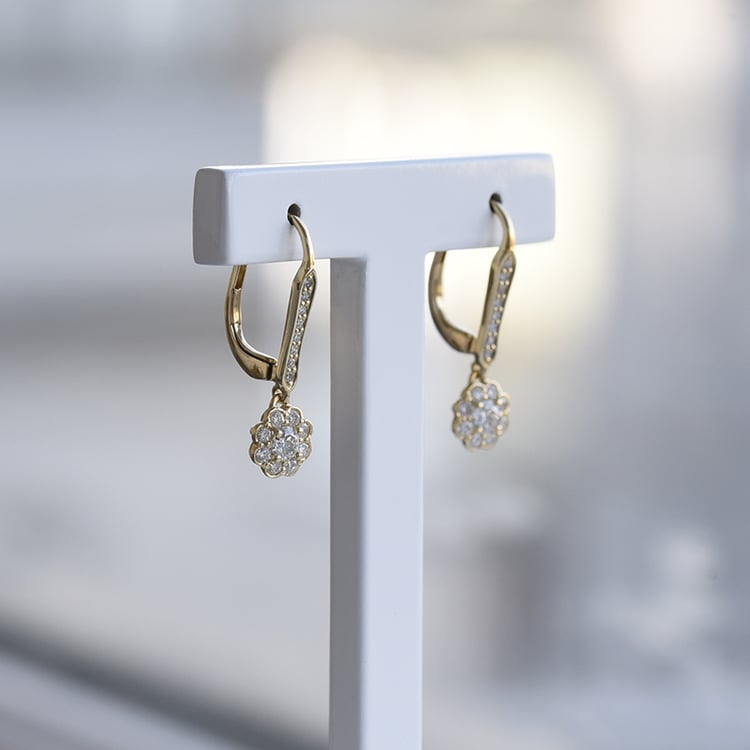 Náušnice s diamanty 74718