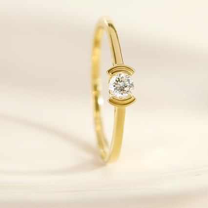 Minimalistický prsten ze stříbra s lab-grown diamantem Otto