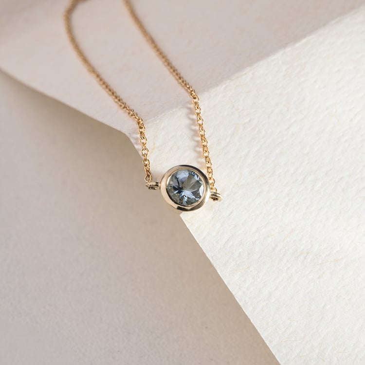 Zlatý náramek s akvamarínem Arleth 149033