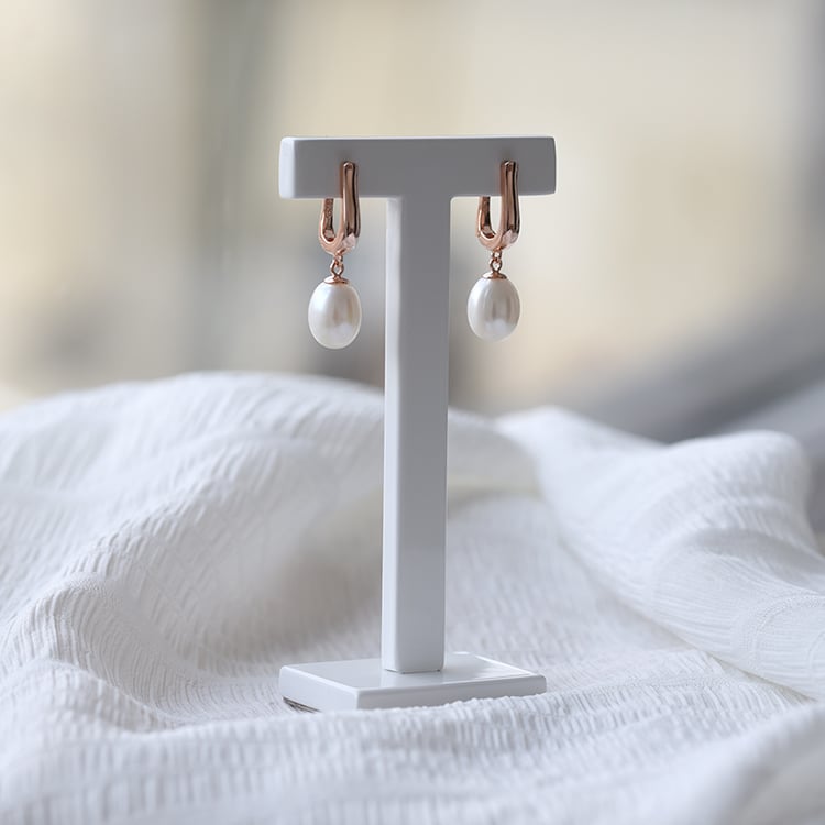 Visací náušnice s perlami 65619