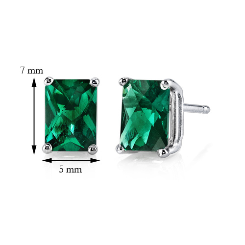 Zlaté náušnice s emerald smaragdy Handan