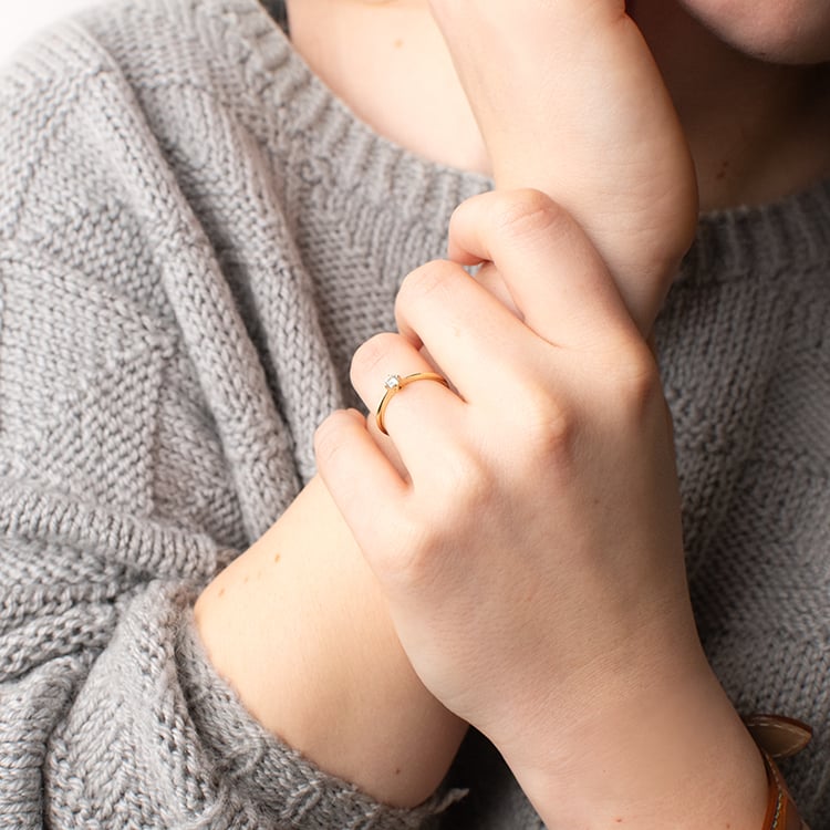 Zásnubní prsten s diamantem Sevati 149568