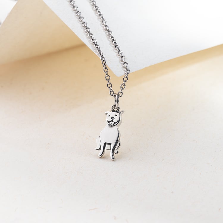 Stříbrný přívěsek ve tvaru psa Pit Bull 146333