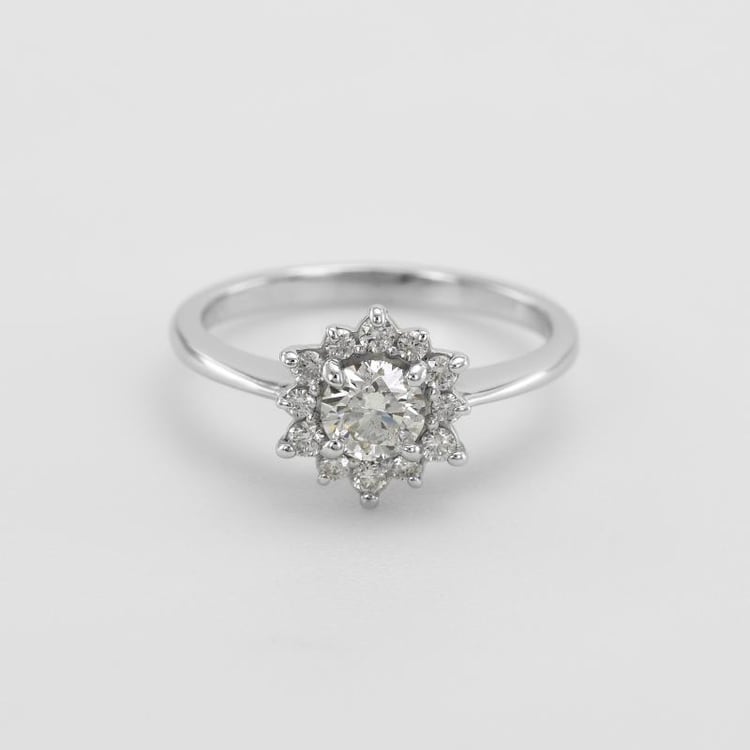 Zásnubní prsten s moissanitem a lab-grown diamanty Condeh 100600