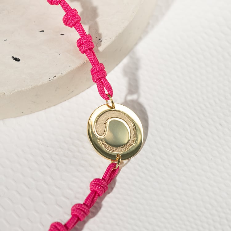 Šňůrkový jóga náramek se symbolem Enso 133871