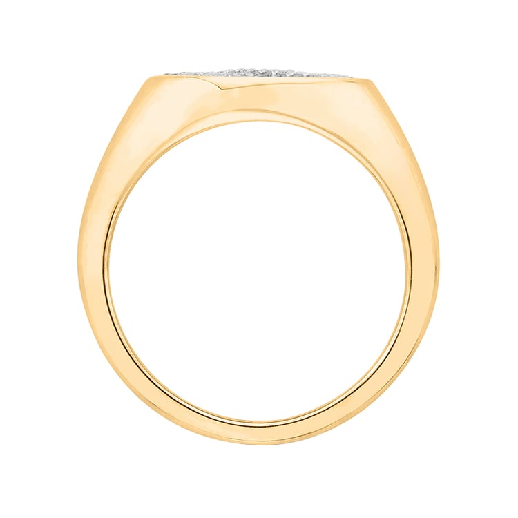 Diamantový pečetní prsten se znakem nekonečna 63882