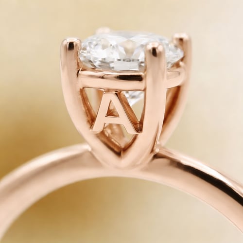 Zásnubní prsten s výběrem písmene a diamanty Frost