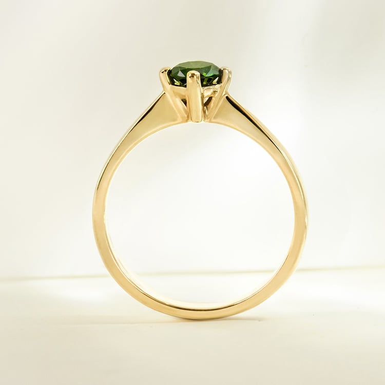 Zásnubní prsten se zeleným diamantem Mahiya 161637