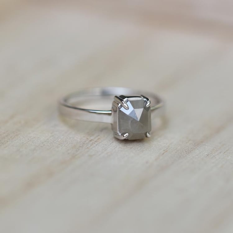 Prsten s diamantem salt'n'pepper 44316