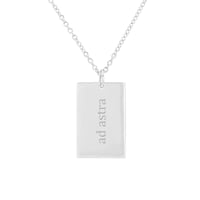 Zlatý obdélníkový přívěsek s oboustranným gravírem Aeryn