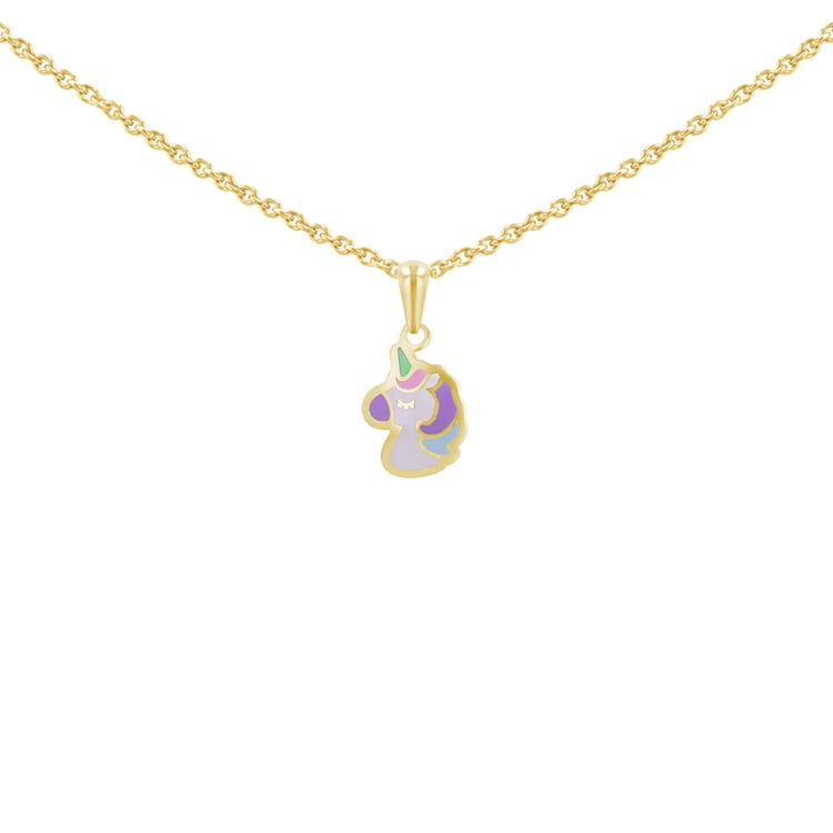 Zlatý dětský přívěsek s jednorožcem Isabelle