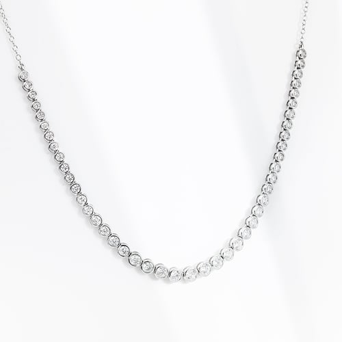 Luxusní stříbrný náhrdelník s lab-grown diamanty Sofi