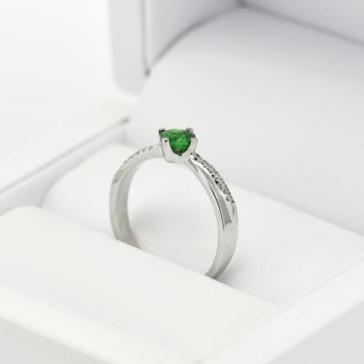 Zlatý zásnubní prsten 16173