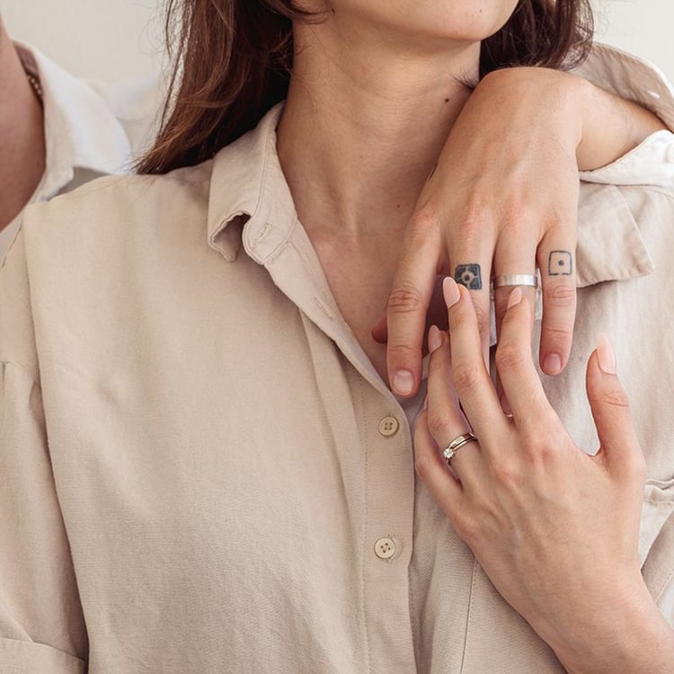 Set prstenů s možností výběru diamantu Modeste 131843