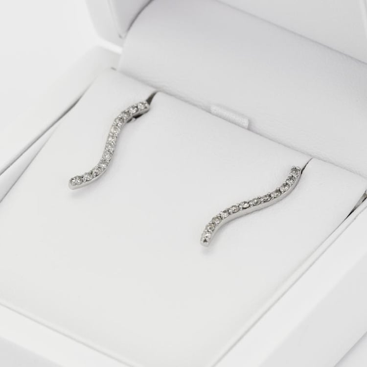 Diamantové crawler náušnice Chameli 15307