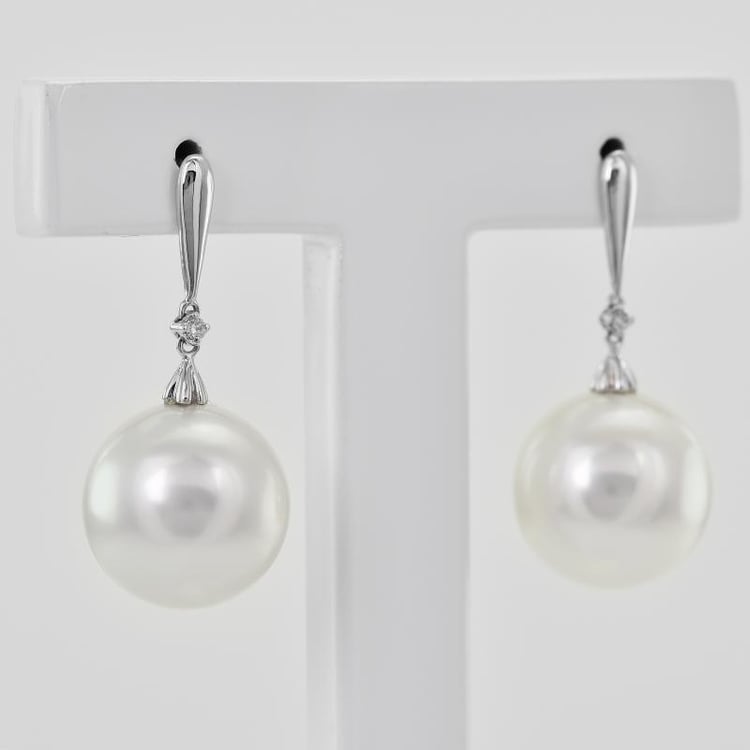 Zlaté perlové náušnice 13514