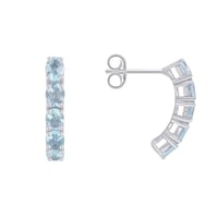 Stříbrné náušnice s akvamaríny Felixa
