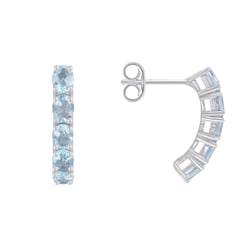 Stříbrné náušnice s akvamaríny Felixa