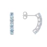 Stříbrné náušnice s akvamaríny Felixa