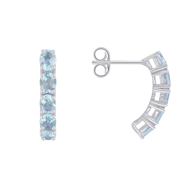 Stříbrné náušnice s akvamaríny Felixa