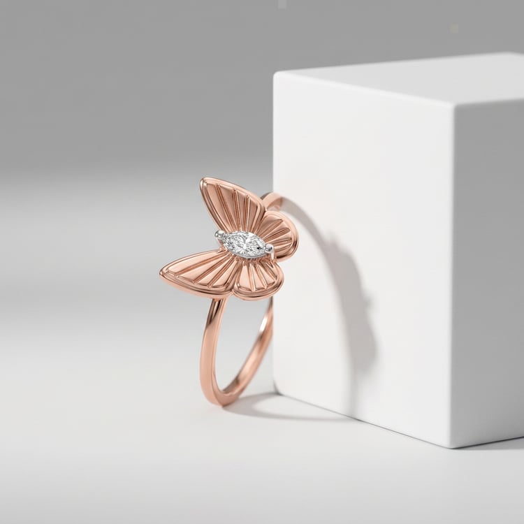 Zlatý prsten s lab-grown diamantem Rachel 169699