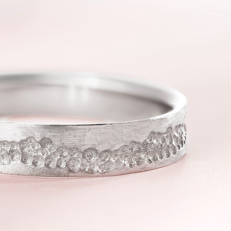 Matné snubní prsteny ze zlata Bobble 155231