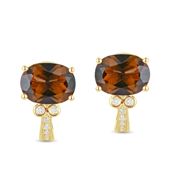 Zlaté náušnice s topazy Naomie 88000