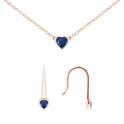 Safírová sada šperků Roshni